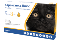 Краплі Стронгхолд Плюс 15мг краплі для котів до 2.5 кг від зовнішніх та внутрішніх паразитів 0.25 мл - 1 піпетка
