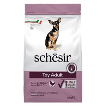 Сухий корм Schesir Dog Toy Adult ТОЙ КУРКА для собак міні порід - 2 кг