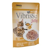 Вологий корм Vibrisse Cat JELLY Для котів тунець/куряча шинка в желе - 70 г