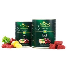 Вологий корм NUEVO Dog ADULT з ягням та картоплею для собак - 400 г