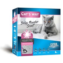 Бентонітовий наповнювач Cat'S WAY BOX дитяча присипка + рожеві гранули коробка - 6 л