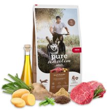 Сухий корм Mera Dog Pure Sensitive fresh meat Rind&Kartoffel корм для дорослих собак із свіжим м'ясом яловичини і картоплі; без/зерн - 12.5 кг