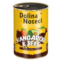 Вологий корм Dolina Noteci Dog Superfood Для cобак з м'ясом кенгуру та яловичини - 400 г