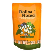 Вологий корм Dolina Noteci Cat Superfood Для котів пауч з качкою і яловичиною - 85 г