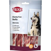 Ласощі Trixie Denta Fun Chewing Rolls для собак Паличка для чищення зубів з качкою 12 см 80 г - 10 шт