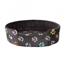 Лежак Trixie Jimmy для собак з лапками пінопластова підкладка сіро-коричневий плюш 45х35 см - 1 шт