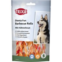 Ласощі Trixie Denta Fun Chewing Rolls для собак Паличка для чищення зубів з куркою 12 см 80 г - 10 шт