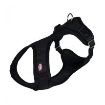 Шлея Trixie для собак Soft м'яка нейлон чорний розмір 25-35 см/15 мм - XXS-XS