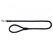 Повідець Trixie для собак Cavo чорний нейлон розмір 1 м/12 мм - S-M