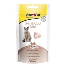 Ласощі вітамінізовані GimCat Every Day Skin and Coat таблетки для котів для покращення стану шерсті - 40 г