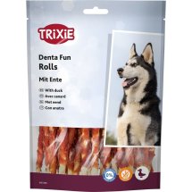 Ласощі Trixie Denta Fun Chewing Rolls для собак Паличка для чищення зубів з качкою 12 см 240 г - 30 шт