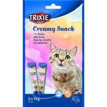Ласощі Trixie Creamy Snacks для котів з тунцем і креветками - 5х14 г