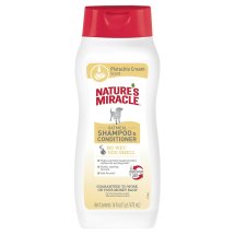 Шампунь-кондиціонер 8in1 Nature's Miracle для собак з ароматом вівсяного молока та фісташки - 473 мл