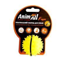 Іграшка для собак AnimAll Фан м'яч каштан 5 см - Жовтий