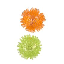 Іграшка для котів Animall CrazZzy Колючі м'ячики для котів d-50 мм помаранчеві-зелені - 1 шт