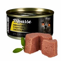 Вологий корм Animall Cat для котів Ніжний мус із курятини - 80 г