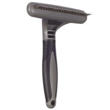 Гребінець Flamingo Граблі для підшорстку з кргулими зубчиками собак зубів 24 шт 17.5х11.5 см - 1 шт