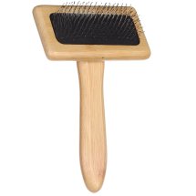 Щітка-пуходерка Flamingo BAMBOO для собак M 15.3Х9.5 см - 1 шт