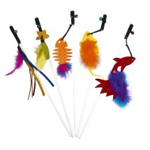 Набір іграшок вудочок для котів AnimAll - 5 шт