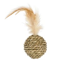 Іграшка для котів AnimAll Фан "М'ячик з пір'ям" - 1 шт