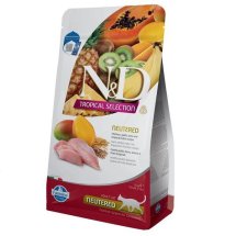 Сухий корм Farmina Cat N&D TROPICAL SELECTION Chicken NEUTERED для котів стерилізованих з куркою та тропічними фруктами - 1.5 кг