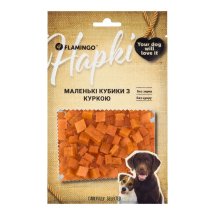 Ласощі Flamingo Dog Маленькі кубики з куркою для собак - 75 г