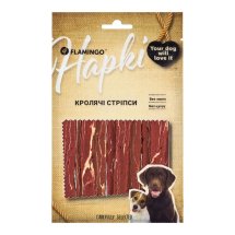 Ласощі Flamingo Dog Кролячі стріпси для собак - 75 г