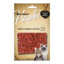 Ласощі Flamingo Cat М'які кубики з качки для котів - 50 г