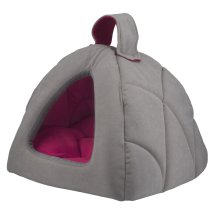 Лежак AnimAll Silver 39х39х36 gray/pink - 1 шт