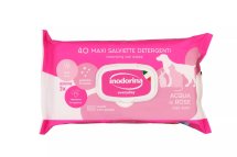 Вологі серветки Inodorina Everyday Acqua di Rose для всіх типів шерсті котів та собак з ароматом троянди - 40 шт