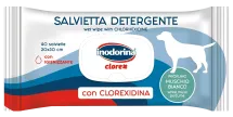 Вологі серветки Inodorina Clorex очищаючі з хлоргексидином для собак з ароматом білого мускусу - 40 шт