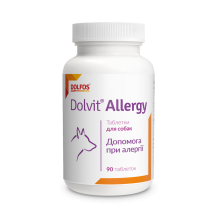 Вітаміни Dolfos для собак Долвіт Алерджі (1т/20кг) - 90 таб