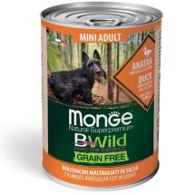Вологий корм Monge Dog Wet Bwild Mini Adult для собак качка гарбуз та цукіні - 400 г