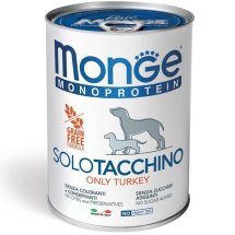 Вологий корм Monge Dog SOLO для собак 100% індичка - 400 г