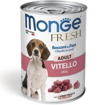Вологий корм Monge Dog FRESH для собак з телятиною - 400 г