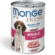 Вологий корм Monge Dog FRESH для собак з свининою - 400 г