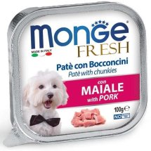 Вологий корм Monge Dog FRESH для собак з і свининою - 100 г