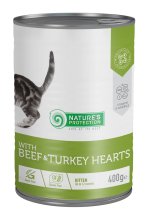 Вологий корм Nature's Protection Cat Kitten Beef & Turkey hearts для кошенят з яловичиною і серцем індички - 400 г