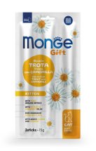 Ласощі Gift Monge Gift Cat Kitten форель з ромашкою - 15 г