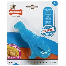 Іграшка жувальна Nylabone Puppy Chew Dinosaur ДИНОЗАВР для цуценят смак курки - S