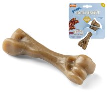 Іграшка жувальна Nylabone Gourmet Puppy Femur Bacon ГУРМЕ ПАППІ для цуценят смак бекону - S