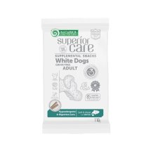 Ласощі для собак Беззернові Nature's Protection Dog Superior Care White Dogs Hypoallergenic & Digestive Care з лососем - 110 г