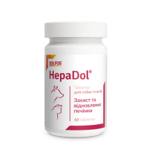 Вітаміни Dolfos для собак та котів ГепаДол (1т/15кг) - 60 таб