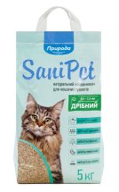 Наповнювач бентоніт Природа Sani Pet середня гранула - 5 кг