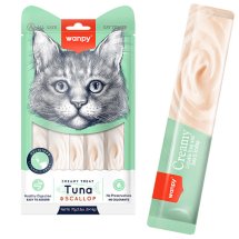 Рідкі ласощі Wanpy Cat Creamy Lickable Treats Tuna & Scallop ТУНЕЦЬ З МОРСЬКИМ гЕБІНЦЕМ для котів - 70 г