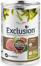 Вологий корм Exclusion Dog Adult Turkey для дорослих собак всіх порід з індичкою - 400 г