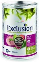 Вологий корм Exclusion Dog Adult Veal для дорослих собак всіх порід з телятиною - 400 г
