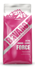 Сухий корм Bavaro Junior + Adult FORCE 28/16 для цуценят та дорослих собак (Сила + годування) - 18 кг