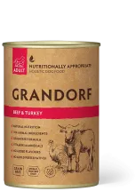 Вологий корм Grandorf Dog Beef & Turkey Adult для собак з яловичиною та індичкою - 400 г