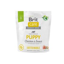 Сухий корм Brit Care Dog Sustainable Puppy для цуценят з куркою та комахами - 1 кг